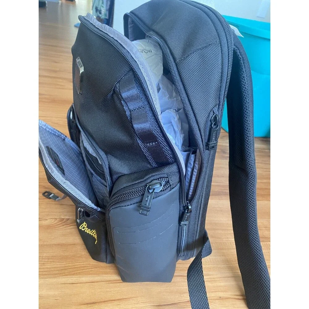 TUMI Breitling Black Backpack Nylon NEW Exclusive for Elite Breitling Customers